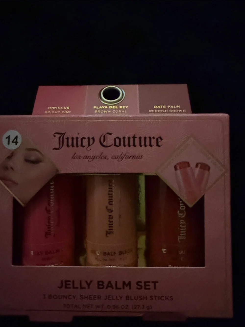 Juicy Couture Jelly Balm Set - Pink, Coral, Brownish Pink